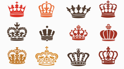 Crown icon vector eps trendy design template logo sig