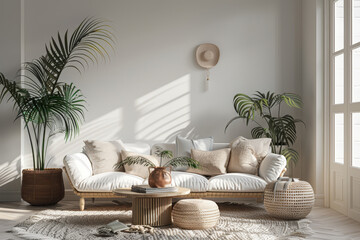 Luxurious Classical Living Room with Modern Furniture