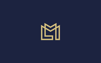 letter ml logo icon design vector design template inspiration