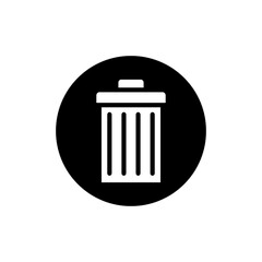 Trash can vector icon set. garbage illustration sign collection. basket symbol or logo.