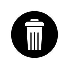 Trash can vector icon set. garbage illustration sign collection. basket symbol or logo.