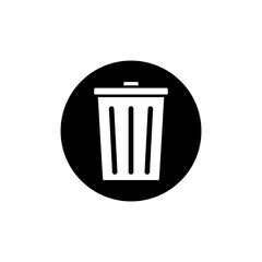 Trash can vector icon set. garbage illustration sign collection. basket symbol or logo.