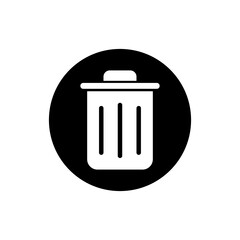 Trash can vector icon set. garbage illustration sign collection. basket symbol or logo.