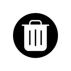 Trash can vector icon set. garbage illustration sign collection. basket symbol or logo.