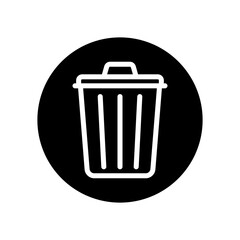 Trash can vector icon set. garbage illustration sign collection. basket symbol or logo.