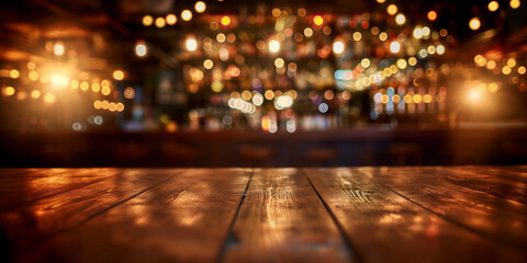 Blurred background image of a bar. bokeh.