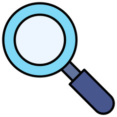 Glass, magnifying, find, scan Icon