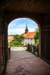 Petrovaradin Fortress, on the Danube river, overlooking Novi Sad, Serbia - obrazy, fototapety, plakaty