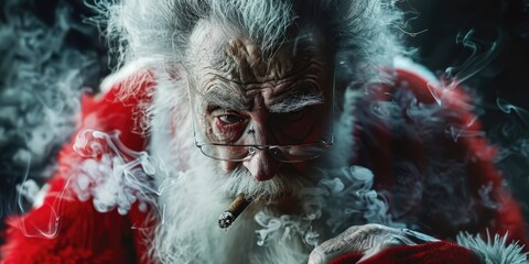 Close-up image of a person smoking a cigarette, suitable for anti-smoking campaigns