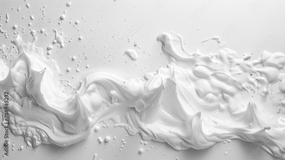 Poster a close up of a liquid substance on a surface. suitable for science or laboratory concepts