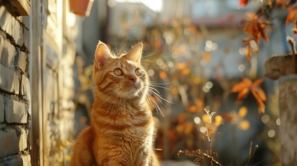 A red cat portrait - 786950449