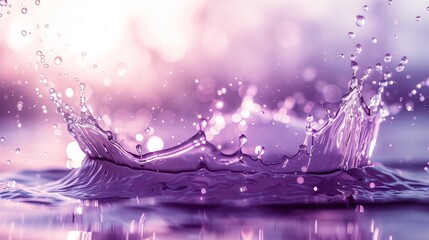 A purple liquid splash background - 786950628