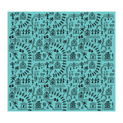 lady suit background with frame and flowers