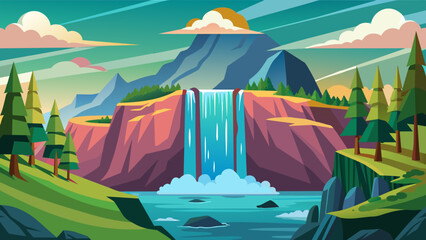 water fall and svg file