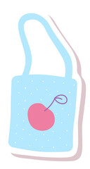 Shopping bag sticker. Cute printable for diary or organizer