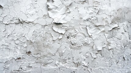 A close-up shot of a white wall with peeling paint. Perfect for background or texture use