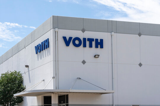 Houston, Texas, USA - April 13, 2024: Voith Turbo US facility in Houston, Texas, USA. The Voith Group is a global technology company.