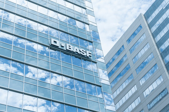 
Houston, Texas, USA - April 13, 2024: BASF office at Energy Corridor in Houston, Texas, USA. BASF is a Chemical manufacturer. 
