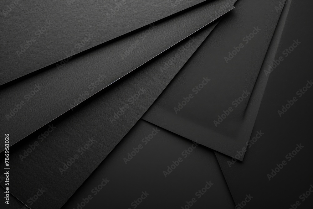 Aufkleber A stack of black sheets of paper ready for use in various projects