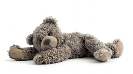 Toy teddy isolated on white background
