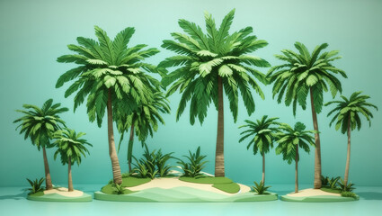 Fototapeta na wymiar palm tree plant