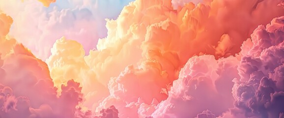 Dreamy gazes at the changing colors of the sky during sunset, from soft pinks to fiery oranges, professional photography and light , Summer Background - obrazy, fototapety, plakaty