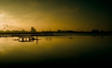 Sunset at Pialassa Piomboni, Ravenna