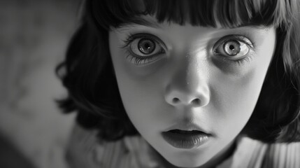 Close-up of a person with a surprised expression. Ideal for expressing shock or disbelief