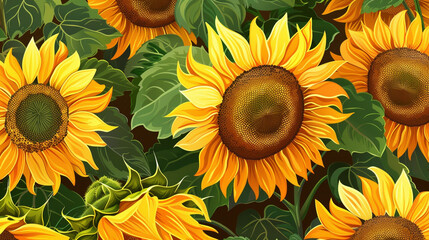 sunflowers on the field