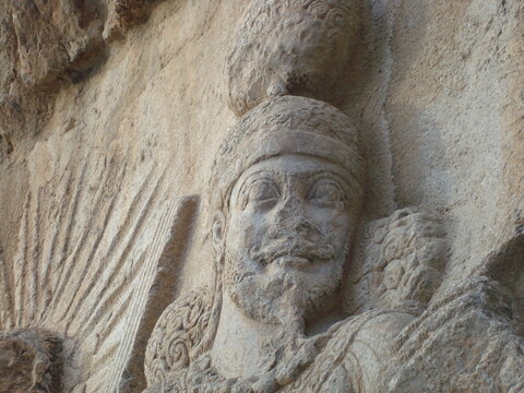 Historical monuments of Taq Bostan, Kermanshah, Iran