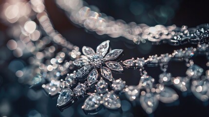 A close-up shot of a bunch of diamonds, perfect for luxury and jewelry concepts - obrazy, fototapety, plakaty