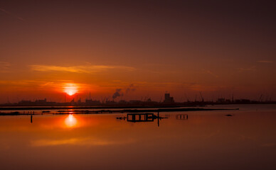 Sunset at Pialassa Piomboni, Ravenna