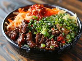 Fototapeta premium A bowl of braised beef noodles