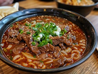 A bowl of braised beef noodles