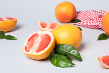 Juicy summer fruit - grapefruit, concept of fresh food