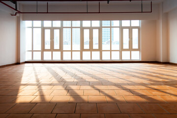 Interior view of modern empty office