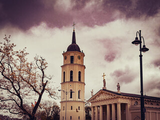 Traditional Cathedral in Vilnius in Lithuania - 786971008