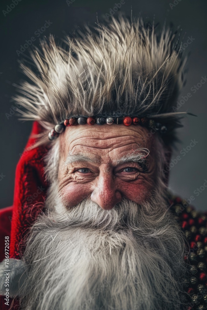Aufkleber close-up shot of a person with a beard. suitable for various projects