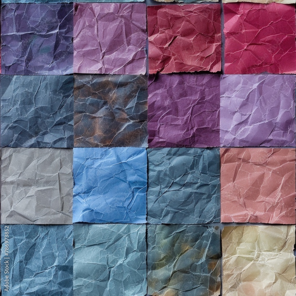 Poster assorted pieces of paper in various colors. great for creative projects