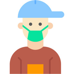 Kid, person, avatar, boy, cap Icon