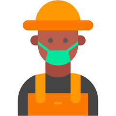 Farmer, worker, farming, agriculture, occupation Icon