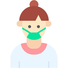 Formal, woman, user, trainer, person Icon