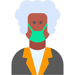 aged, Woman, people, user, elderly Icon