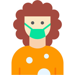 hairdresser, coiffeur, hairstylist, hair salon, curly hair Icon