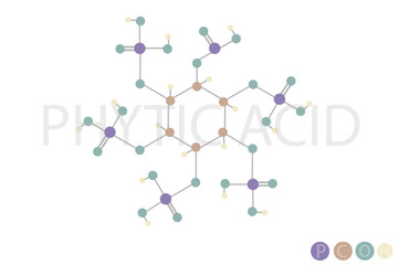 phytic acid molecular skeletal chemical formula