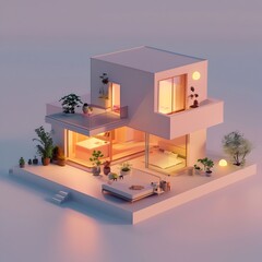Cozy Eco Friendly Contemporary Miniature Home in Serene Surroundings