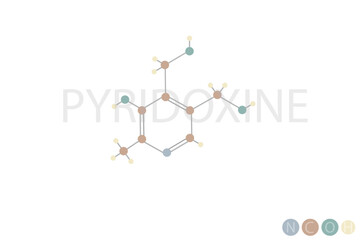 pyridoxine molecular skeletal chemical formula