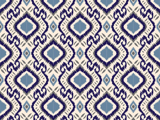 backgroundIkat Flower Pattern Ethnic Geometric native tribal boho motif aztec textile fabric carpet mandalas African