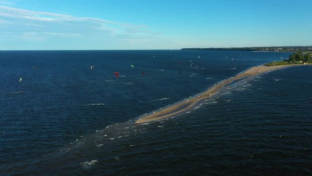 Headland Kitesurfing Cypel Rewski Rewa Aerial View Poland