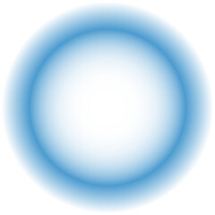 Abstract blue shining bokeh isolated on transparent background 